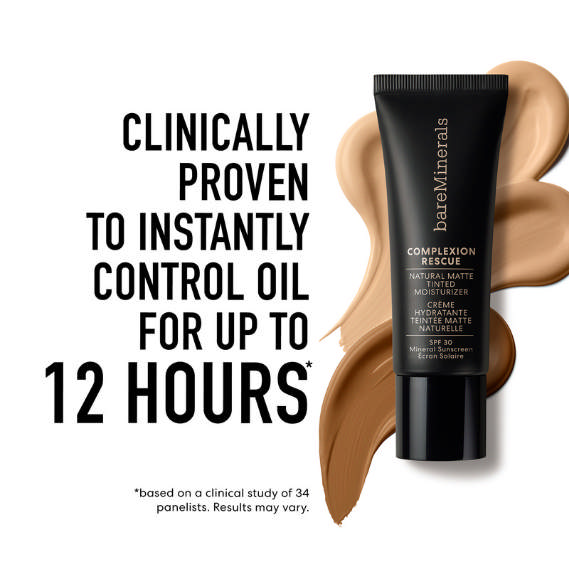 BareMinerals Complexion Rescue Tinted Moisturizer Matte Foundation Tan Amber, 35 ml.