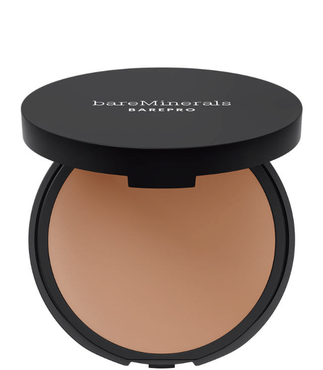 BareMinerals Barepro 16H Skin-Perfecting Pressed Powder Foundation Medium Deep 45 Cool, 8 g.