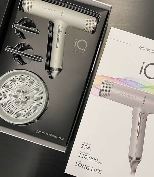 Ga.Ma IQ Professional Føntørrer, Sølv