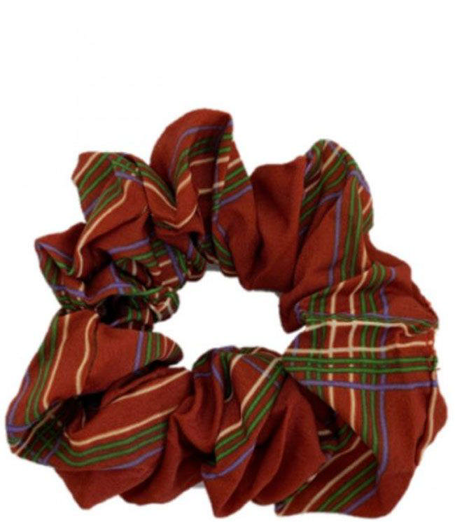 JA-NI Hair Accessories - Hair Scrunchie, The Red Checkered