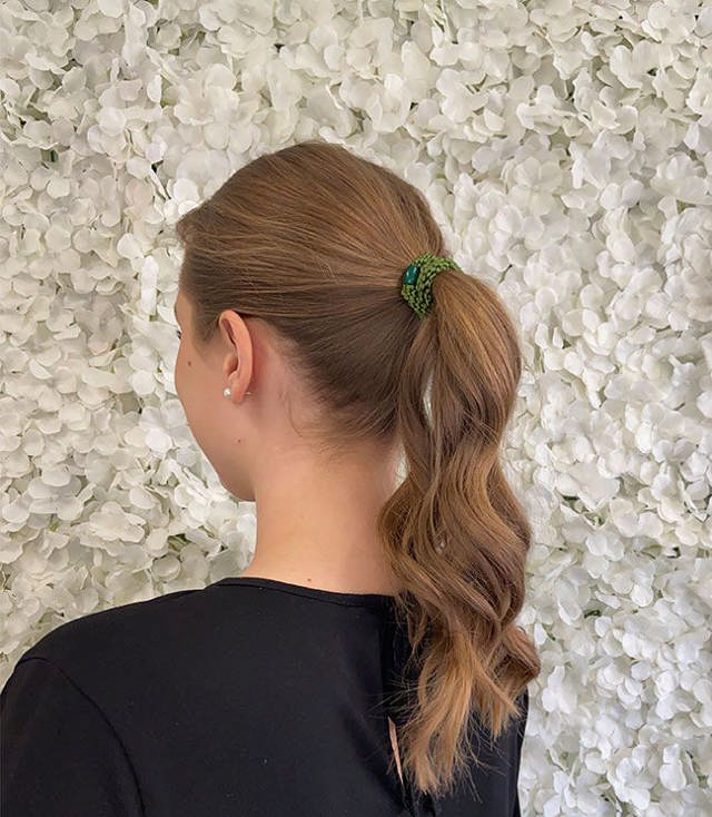 JA-NI Hair Accessories - Hair elastics, The Green