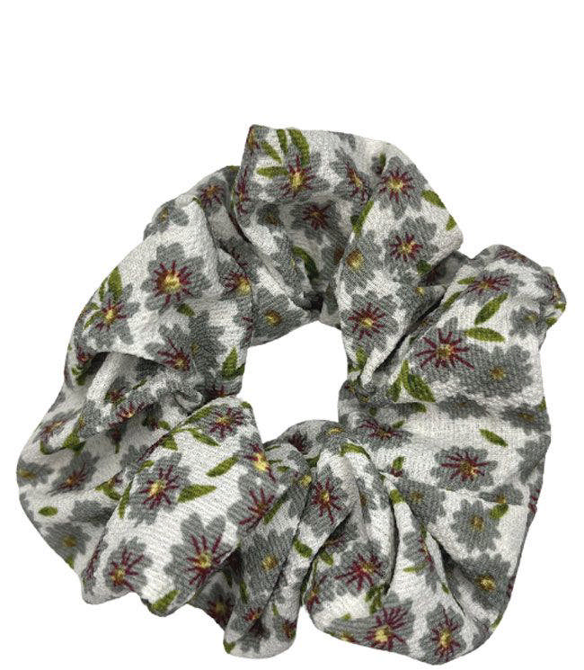JA-NI Hair Accessories - Hair Scrunchies, The White Marguerite