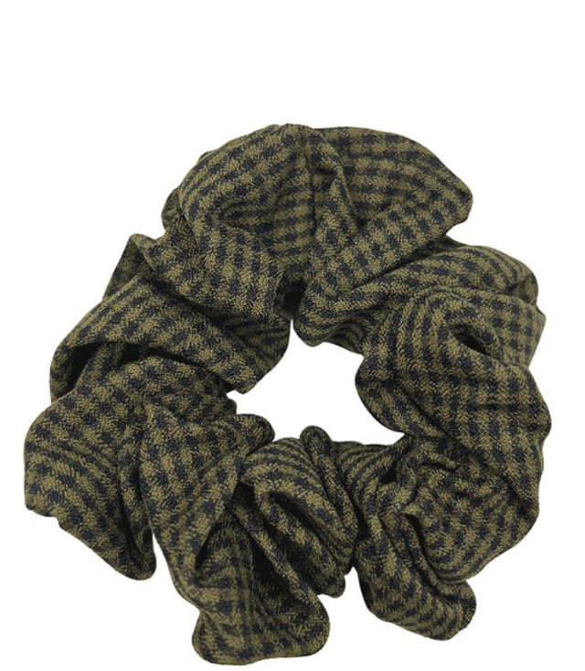 JA-NI Hair Accessories - Hair Scrunchies, The Army Thin Checkered