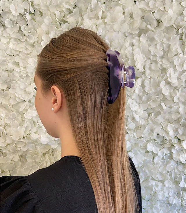 JA-NI Hair Accessories - Hair Clamps Nikoline, The Purple