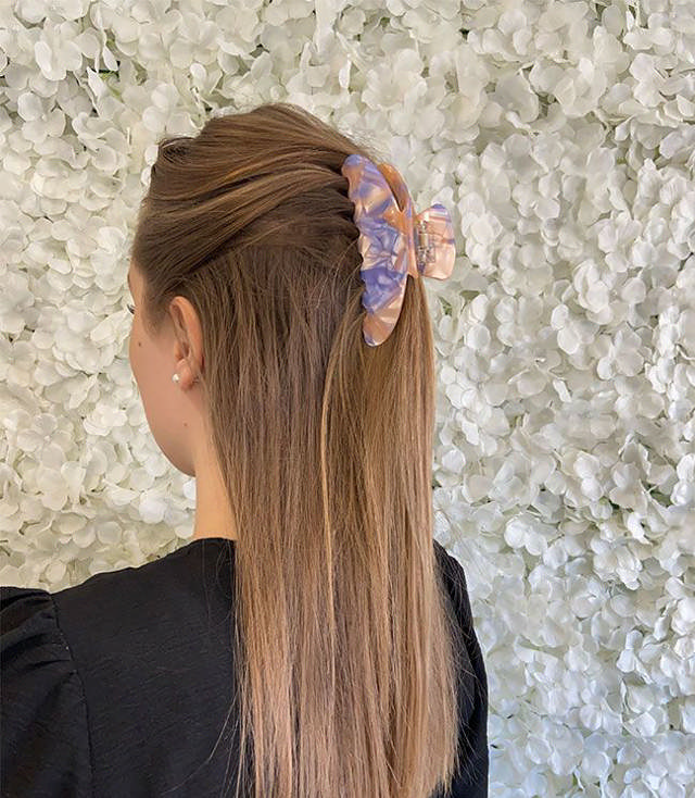 JA-NI Hair Accessories - Hair Clamps Nikoline, The Purple & Orange