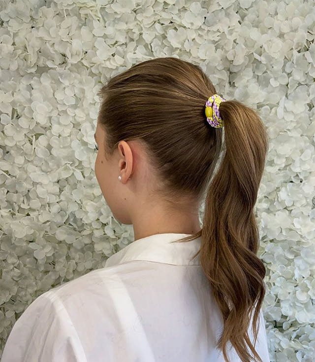 JA-NI Hair Accessories - Hair elastics, The Light Purple & Yellow