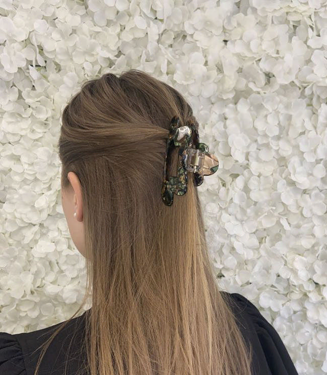 JA-NI Hair Accessories - Hair Clamps Mette, The Dark Green