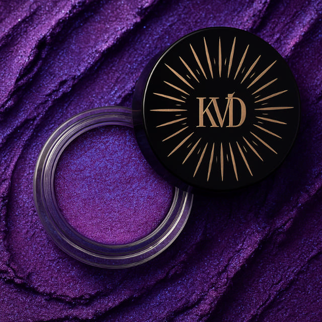 KVD Beauty Dazzle Gel Hyper-Metallic Eyeshadow, Violet Aurora.