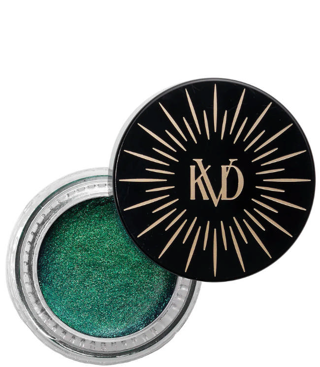 KVD Beauty Dazzle Gel Hyper-Metallic Eyeshadow, Green Nebula.