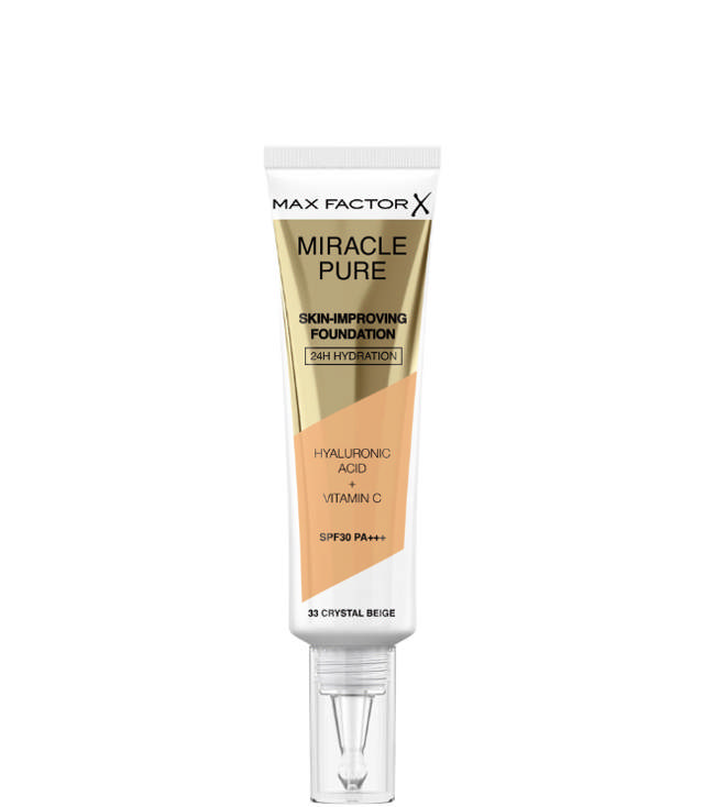 Max Factor Miracle Pure Foundation 33 Crystal Beige, 30 ml.