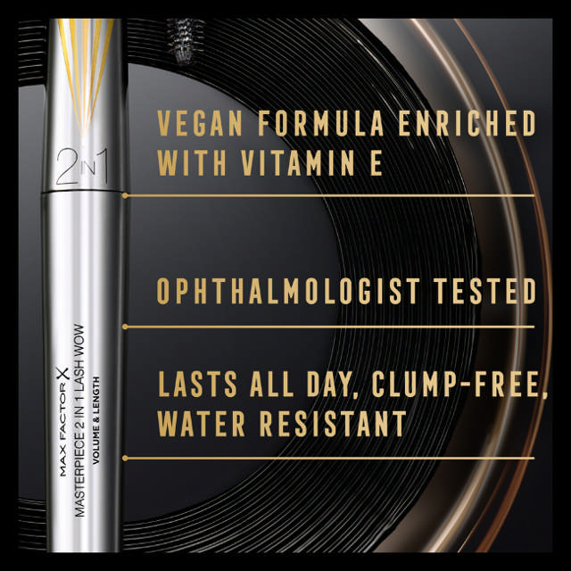 Max Factor Masterpiece 2In1 Black Brown, 7 ml.