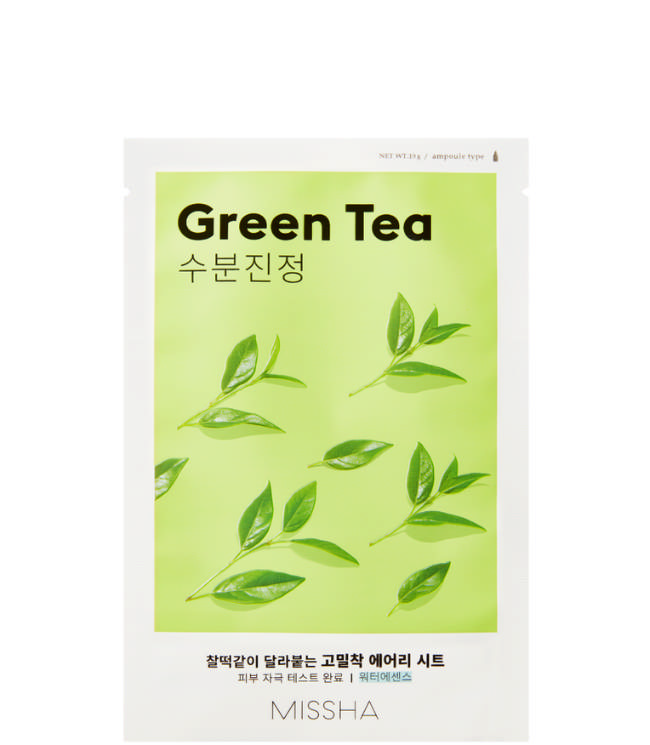 Missha Airy Fit Sheet Mask (Green Tea), 19 ml.