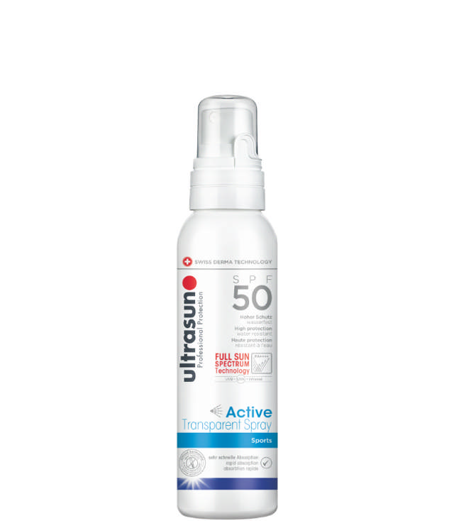 Ultrasun Active Transparent Spray SPF50, 150 ml.